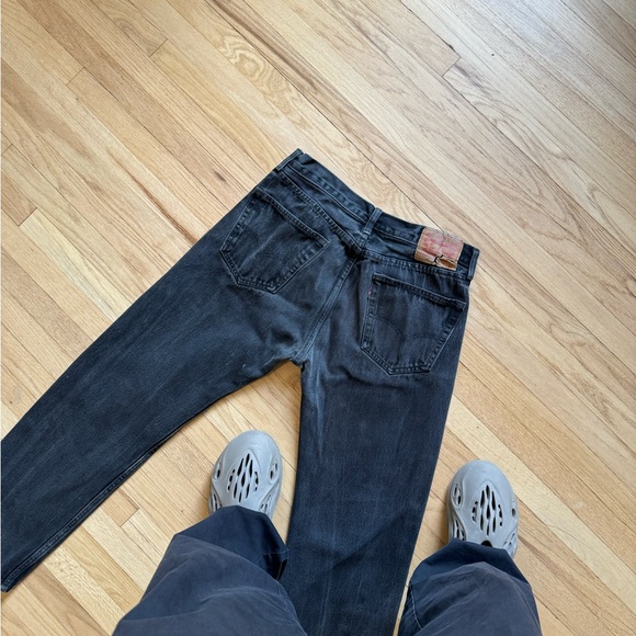 Vintage 90s Levi's 501 Ash Gray Denim Jeans - Picture 3 of 9